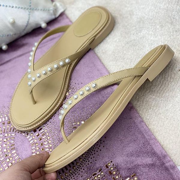 slippers women 2021 summer letters women's flip flops flat-bottomed pearl genuine leather casual sandals, Black
slippers women 2021 summer letters women's flip flops flat-bottomed pearl genuine leather casual sandals, Black