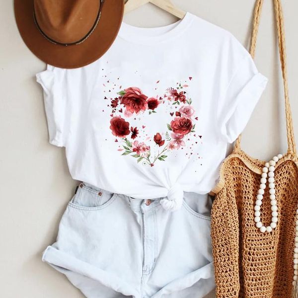 women's t-shirt women cartoon watercolor floral 90s cute clothing fashion summer lady print tee graphic t female tshirts clothes, White
women's t-shirt women cartoon watercolor floral 90s cute clothing fashion summer lady print tee graphic t female tshirts clothes, White