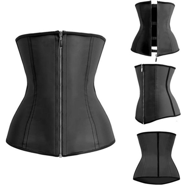 Woman Bustiers Latex Waist Trainer Black Corsets Bustiers Rubber Latex Corsets And Bustier Zipper Fitness Underbust Corset M1303, Black;white
Woman Bustiers Latex Waist Trainer Black Corsets Bustiers Rubber Latex Corsets And Bustier Zipper Fitness Underbust Corset M1303, Black;white