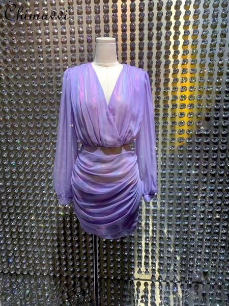 casual dresses one piece ladies festival clothing female evening silk party bodycon dress women's autumn 2021 pleated long sleeve, Black;gray
casual dresses one piece ladies festival clothing female evening silk party bodycon dress women's autumn 2021 pleated long sleeve, Black;gray