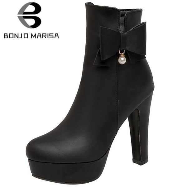 boots bonjomarisa platform high heels chic winter shoes women sweet bow elegant ladies office ankle boot female, Black
boots bonjomarisa platform high heels chic winter shoes women sweet bow elegant ladies office ankle boot female, Black