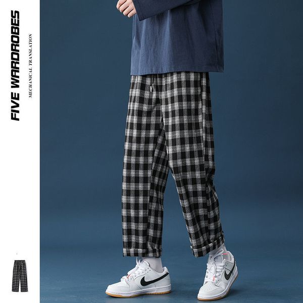 2021 new spring summer plaid men's fashion retro casual men streetwear loose hip-hop straight wide-leg pants mens trousers q6vq, Black
2021 new spring summer plaid men's fashion retro casual men streetwear loose hip-hop straight wide-leg pants mens trousers q6vq, Black