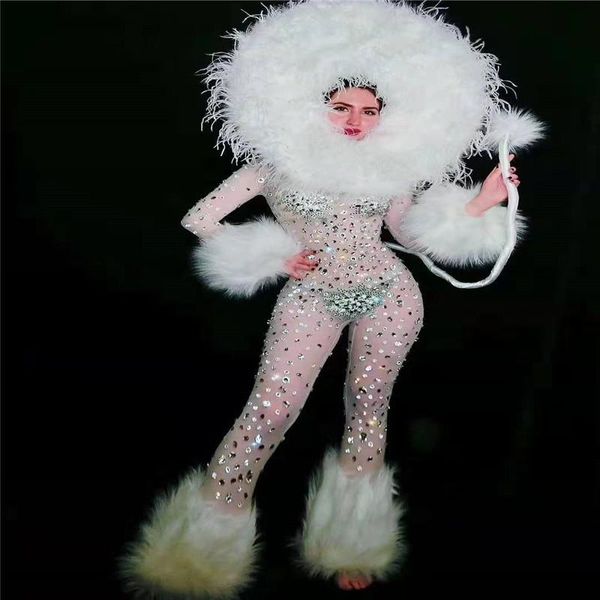 party decoration t46 white female jumpsuit rhinestone see through tights crystal leotard singer costume pole dance dress wear bodysuit
party decoration t46 white female jumpsuit rhinestone see through tights crystal leotard singer costume pole dance dress wear bodysuit