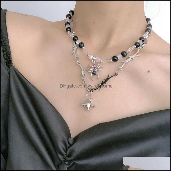 other jewelry sets latest hip-hop rock 2021 black and white beads necklace, cool luxury irregar geometrical character animal spider gifts dr, Silver
other jewelry sets latest hip-hop rock 2021 black and white beads necklace, cool luxury irregar geometrical character animal spider gifts dr, Silver
