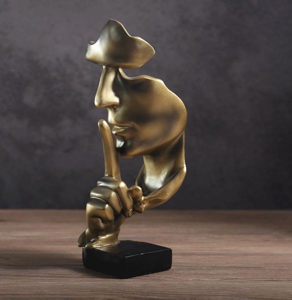 decorative objects & figurines silence is an abstract handicraft decoration of golden figures, living room tv cabinet, wine home resin craft
decorative objects & figurines silence is an abstract handicraft decoration of golden figures, living room tv cabinet, wine home resin craft