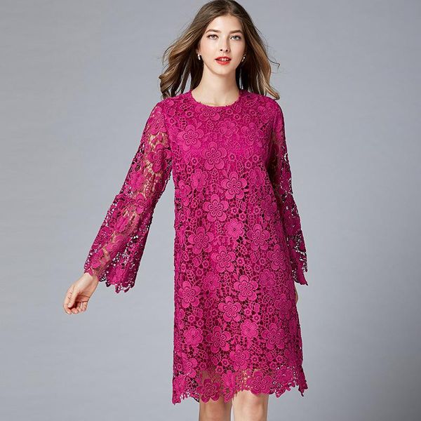 casual dresses 2021 fall spring womens clothes flare full sleeve embroidery knee lenght dress , korean woman lace, Black;gray
casual dresses 2021 fall spring womens clothes flare full sleeve embroidery knee lenght dress , korean woman lace, Black;gray