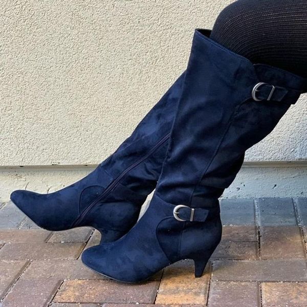 boots arrival comfortable knee high thin heel pointed toe ladies shoes winter solid buckle women long zip, Black
boots arrival comfortable knee high thin heel pointed toe ladies shoes winter solid buckle women long zip, Black