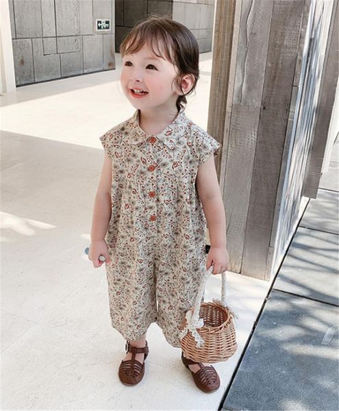 children's jumpsuit girl's floral print lapel short sleeve one piece loose hem baby's jumpers apricot 2-8years, Blue
children's jumpsuit girl's floral print lapel short sleeve one piece loose hem baby's jumpers apricot 2-8years, Blue