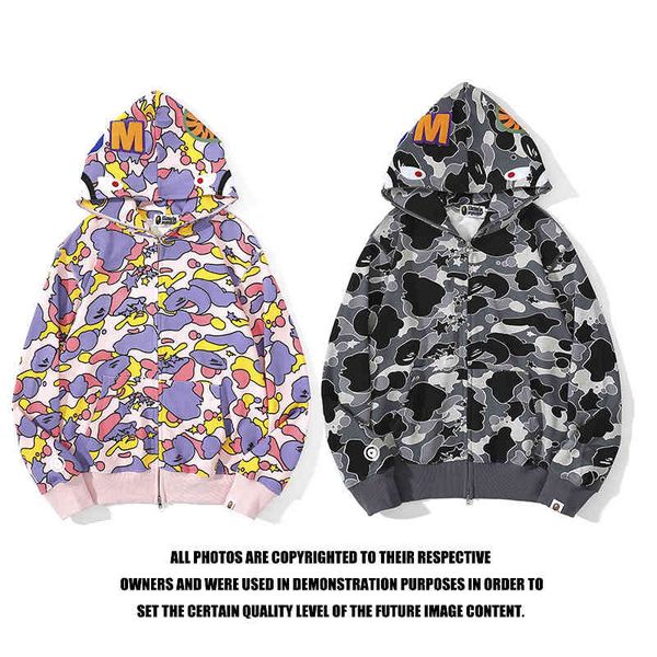 hoodies autumn and winter tide br shark head hooded zipper men's women's cardigan sweater jacket, Black
hoodies autumn and winter tide br shark head hooded zipper men's women's cardigan sweater jacket, Black