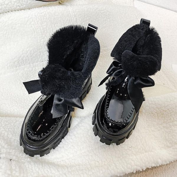 boots mezereon women snow patent leather woman platform shoes warm fur plush inside winter round toe ladies botas, Black
boots mezereon women snow patent leather woman platform shoes warm fur plush inside winter round toe ladies botas, Black
