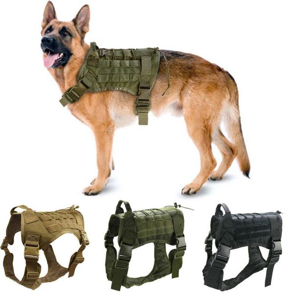 dog collars & leashes tactical harness military service vest with handle for training adjustable working large medium dogs
dog collars & leashes tactical harness military service vest with handle for training adjustable working large medium dogs