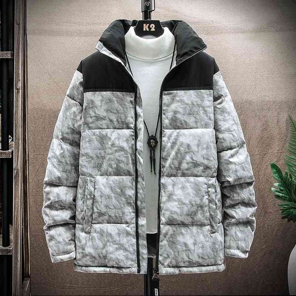 youth 2021 winter new stand collar cotton jacket men's camouflage thickened color matching overalls, Black
youth 2021 winter new stand collar cotton jacket men's camouflage thickened color matching overalls, Black