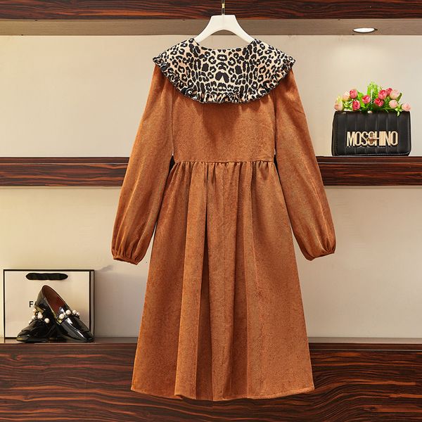 Plus Female Size 2021 New Sweet Winter Beautiful Party Dress Vintage Long Sleeve Leopard Collar Loose Velvet Oversized Clothes M4yb, Black;gray
Plus Female Size 2021 New Sweet Winter Beautiful Party Dress Vintage Long Sleeve Leopard Collar Loose Velvet Oversized Clothes M4yb, Black;gray