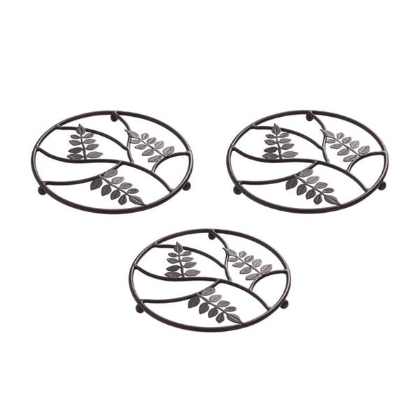 mats & pads 3pcs leaves pattern iron tableware mat pot dish table heat insulation pad
mats & pads 3pcs leaves pattern iron tableware mat pot dish table heat insulation pad