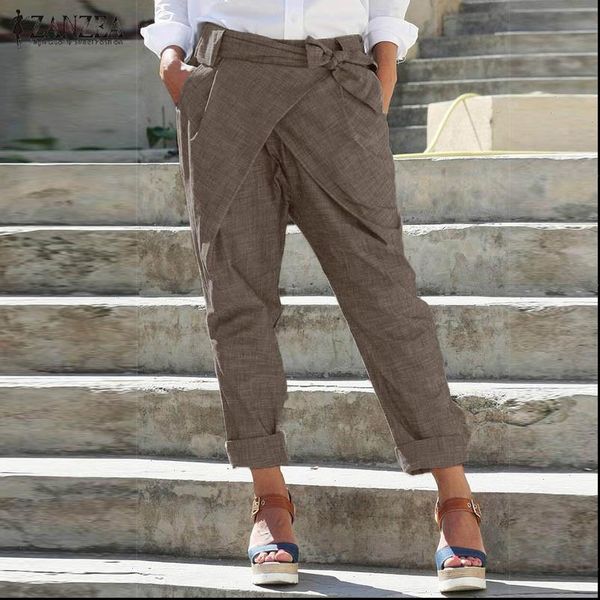 zanzea women casual pencil pants fashion lace up harem pants solid elastic waist loose trousers turnip pantalon plus size, Black;white
zanzea women casual pencil pants fashion lace up harem pants solid elastic waist loose trousers turnip pantalon plus size, Black;white
