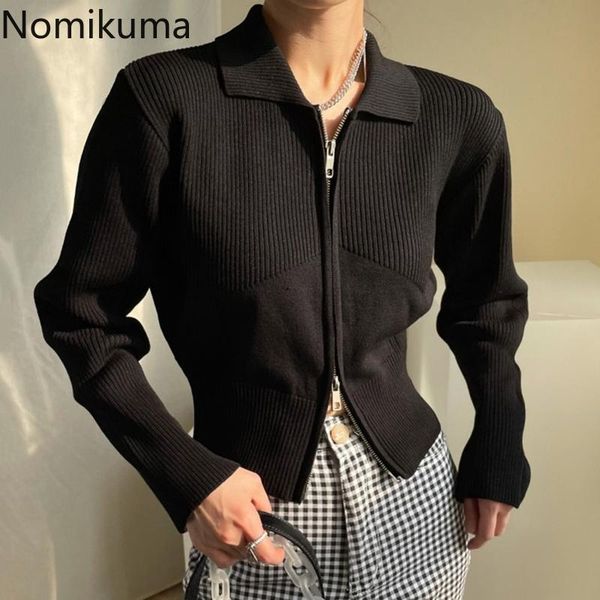 women's knits & tees nomikuma korean chic sweater women autumn casual all-match long sleeve knitwear solid color zip-up turn down colla, White
women's knits & tees nomikuma korean chic sweater women autumn casual all-match long sleeve knitwear solid color zip-up turn down colla, White