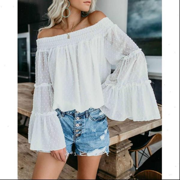 autumn spring flare sleeve blouse plus size loose 2021 women casual off shoulder blouse trumpet sleeve shirt, White
autumn spring flare sleeve blouse plus size loose 2021 women casual off shoulder blouse trumpet sleeve shirt, White
