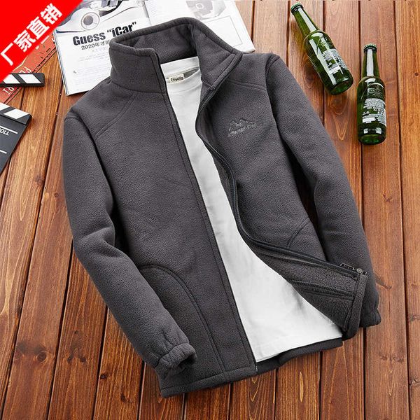 coat autumn and winter plush fleece sweater korean slim trend men's jacket, Black;brown
coat autumn and winter plush fleece sweater korean slim trend men's jacket, Black;brown