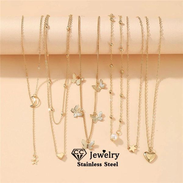 chains vintage clavicle chain multilevel necklace women accessories butterfly shape gold color choker personalized torque sale yh590, Silver
chains vintage clavicle chain multilevel necklace women accessories butterfly shape gold color choker personalized torque sale yh590, Silver