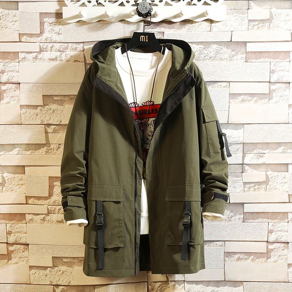 2021 new slim long trench coat men letter print style hooded overcoat black hip hop streetwear autumn korean mens jacket slm7, Black;brown
2021 new slim long trench coat men letter print style hooded overcoat black hip hop streetwear autumn korean mens jacket slm7, Black;brown