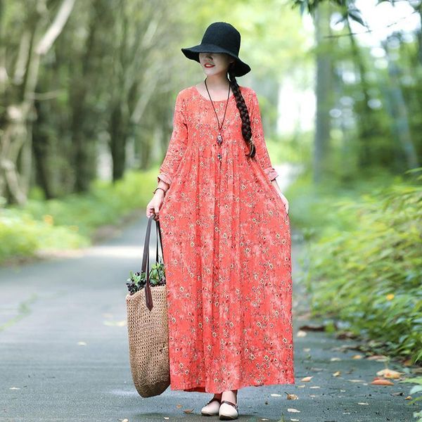 casual dresses vintage women floral print cotton linen maxi robe dress ethnic beach boho full sleeve loose plus size a-line vestidos, Black;gray
casual dresses vintage women floral print cotton linen maxi robe dress ethnic beach boho full sleeve loose plus size a-line vestidos, Black;gray