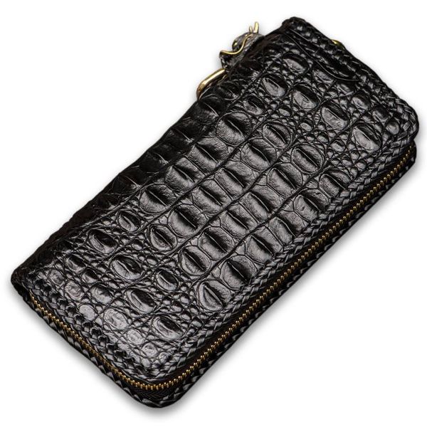 wallets high-grade handmade black crocodile skin knitting purses men long clutch vegetable tanned leather wallet card holder, Red;black
wallets high-grade handmade black crocodile skin knitting purses men long clutch vegetable tanned leather wallet card holder, Red;black