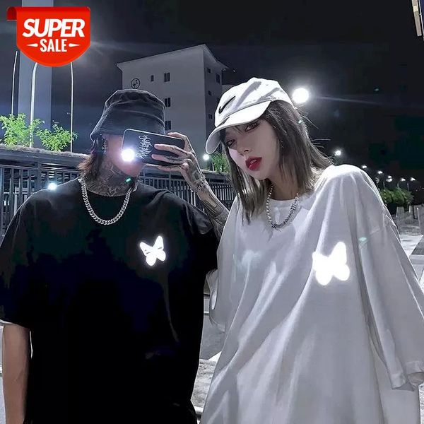 t-shirt pure cotton ins couple summer niche design sense half-sleeved tide brand reflective butterfly print short-sleeved #dx9o, White;black
t-shirt pure cotton ins couple summer niche design sense half-sleeved tide brand reflective butterfly print short-sleeved #dx9o, White;black