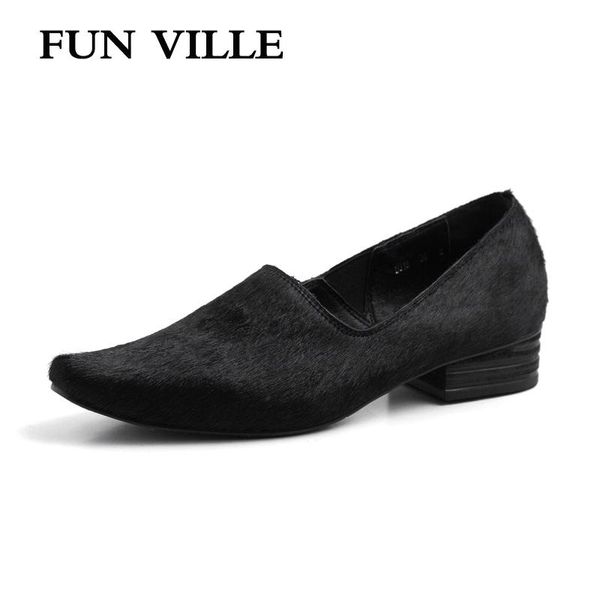 dress shoes fun ville fashion spring summer women pumps genuine leather horsehair low heels casual square toe ladies sexy, Black
dress shoes fun ville fashion spring summer women pumps genuine leather horsehair low heels casual square toe ladies sexy, Black