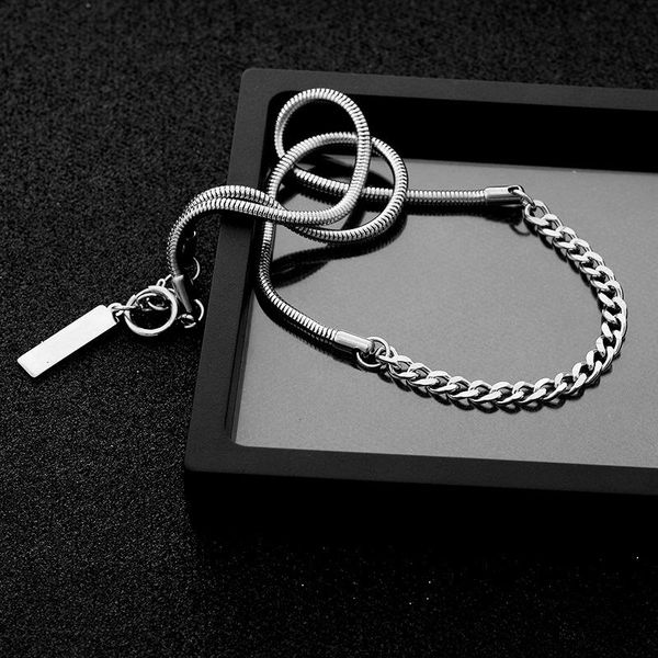 chokers spring clasp stainless steel necklace splicing for women men accessories male jewelry statement collar snake link chain, Golden;silver
chokers spring clasp stainless steel necklace splicing for women men accessories male jewelry statement collar snake link chain, Golden;silver