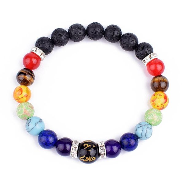 beaded, strands natural stone lava agates 7 chakra bracelets & bangles yoga balance beads buddha prayer elastic bracelet men pulseira mascul, Black
beaded, strands natural stone lava agates 7 chakra bracelets & bangles yoga balance beads buddha prayer elastic bracelet men pulseira mascul, Black