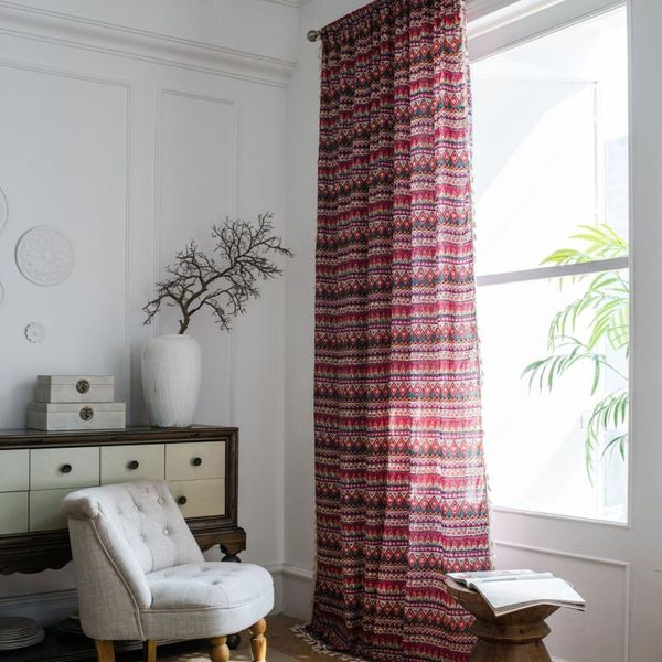 curtain & drapes finished red bohemian small window kitchen cotton and linen printing living room semi-shading bay
curtain & drapes finished red bohemian small window kitchen cotton and linen printing living room semi-shading bay