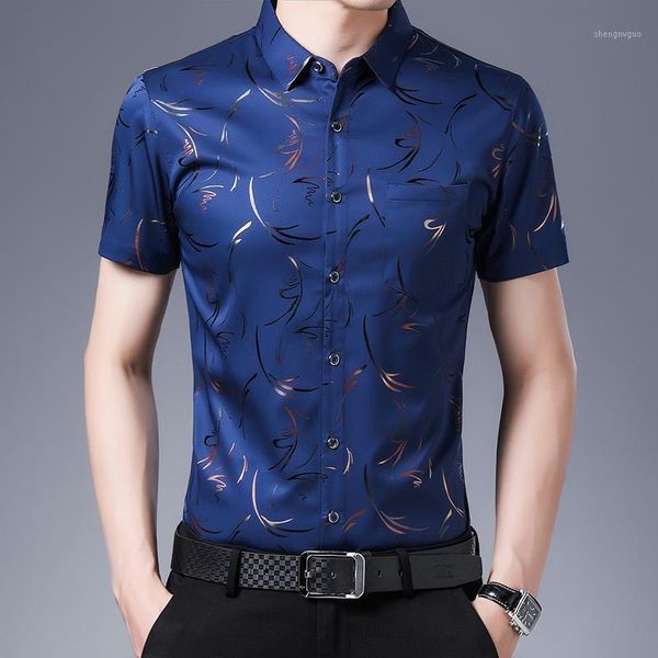 men's dress shirts 2021 summer short sleeve men fashion print silk cotton casual shirt mens slim fit camiseta masculina c743, White;black
men's dress shirts 2021 summer short sleeve men fashion print silk cotton casual shirt mens slim fit camiseta masculina c743, White;black