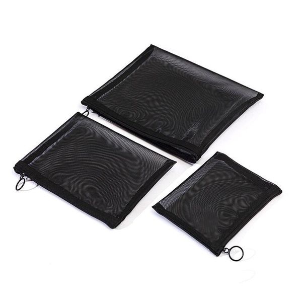 3pcs/set black mesh cosmetic bag women men small travel zipper storage toiletry wash bag casual mkeup holder handbag
3pcs/set black mesh cosmetic bag women men small travel zipper storage toiletry wash bag casual mkeup holder handbag