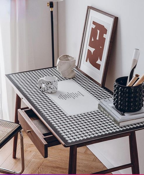 table cloth home office desk decor dogtooth waterproof oilproof cover 
table cloth home office desk decor dogtooth waterproof oilproof cover