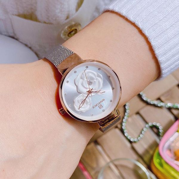 wristwatches naviforce women watch creative original design steel mesh womens watches female clock relogio feminino 2021, Slivery;brown
wristwatches naviforce women watch creative original design steel mesh womens watches female clock relogio feminino 2021, Slivery;brown