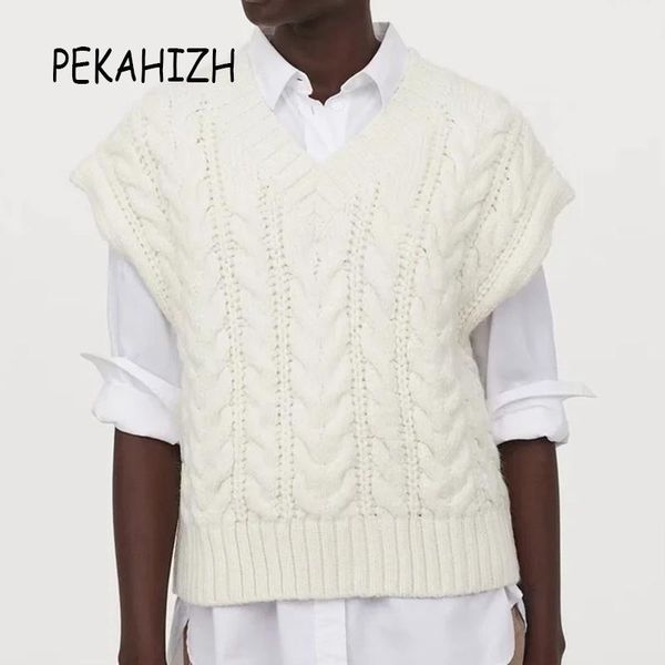 women's vests winter clothing vintage v-neck sleeless knitted sweater fashion slim warm elegant pullover vest lady casual loose chic 20, Black;white
women's vests winter clothing vintage v-neck sleeless knitted sweater fashion slim warm elegant pullover vest lady casual loose chic 20, Black;white