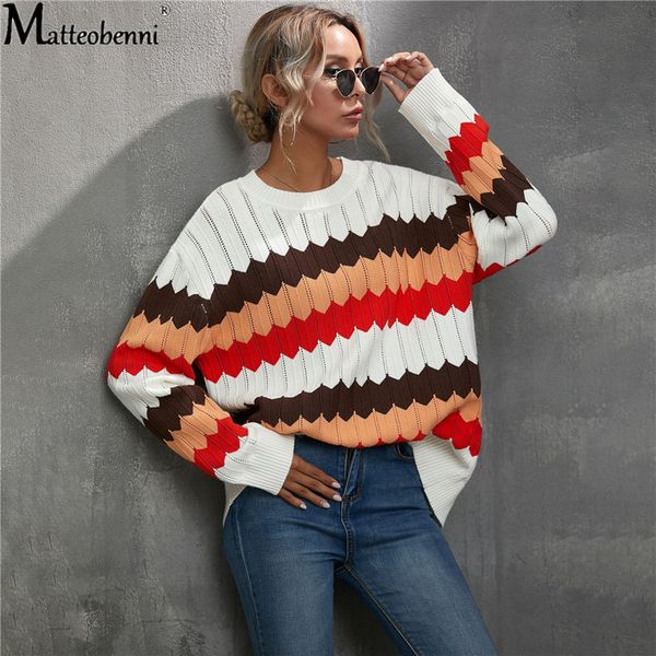 2021 new striped o-neck women's autumn winter pullover leisure office lady fashion casual knitted sweater klqu, White;black
2021 new striped o-neck women's autumn winter pullover leisure office lady fashion casual knitted sweater klqu, White;black