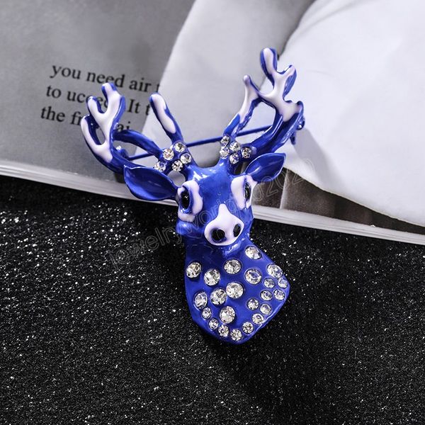 creative blue long horn crystal deer elk head brooch fashion temperament animal brooch woman collar accessories brooches jewelry, Gray
creative blue long horn crystal deer elk head brooch fashion temperament animal brooch woman collar accessories brooches jewelry, Gray