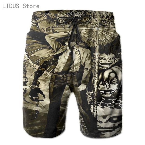 men's shorts death note summer men beach board surfing bermudas print boardshorts swimming swim trunks pants beachwear, White;black
men's shorts death note summer men beach board surfing bermudas print boardshorts swimming swim trunks pants beachwear, White;black
