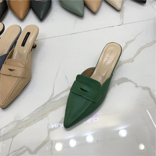 slippers mules cut-out lip belt pointed toe women stiletto med high heels sandals retro comfy sewing closed slides femme2021, Black
slippers mules cut-out lip belt pointed toe women stiletto med high heels sandals retro comfy sewing closed slides femme2021, Black