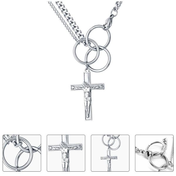 pendant necklaces 1pc male cross necklace hip hop style neck man necklace(steel color), Silver
pendant necklaces 1pc male cross necklace hip hop style neck man necklace(steel color), Silver