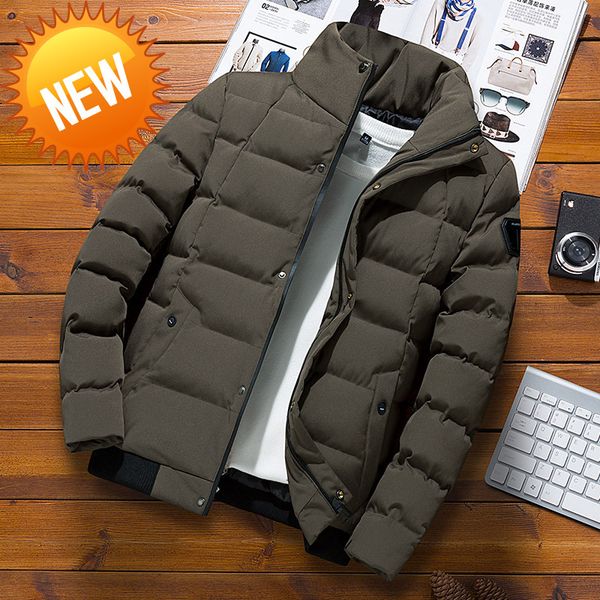 men's down jacket winter warm brand cotton coats padded thickened wool collar korean youth coat 2021 fashion, Black
men's down jacket winter warm brand cotton coats padded thickened wool collar korean youth coat 2021 fashion, Black