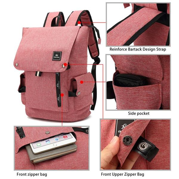 backpack fashion laptravel bag leisure large capacity female college student schoolbag 15.6 inch waterproof
backpack fashion laptravel bag leisure large capacity female college student schoolbag 15.6 inch waterproof