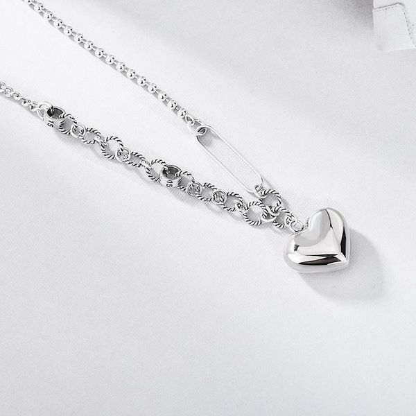 chains korean style 925 sterling silver heart-shaped asymmetric necklace cold temperament wild clavicle chain
chains korean style 925 sterling silver heart-shaped asymmetric necklace cold temperament wild clavicle chain