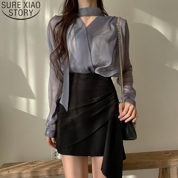 women's blouses & shirts women lace-up sunscreen 2021 summer long sleeve blouse fashion v-neck chiffon bow clothes blusas 13863, White
women's blouses & shirts women lace-up sunscreen 2021 summer long sleeve blouse fashion v-neck chiffon bow clothes blusas 13863, White