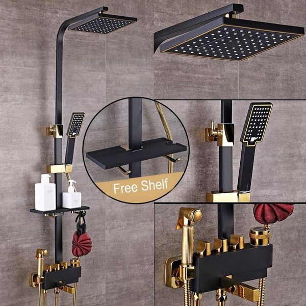 bathroom luxury black golden shower set with bidet shower with shelf gold set bathroom faucet bathtub faucet sets
bathroom luxury black golden shower set with bidet shower with shelf gold set bathroom faucet bathtub faucet sets