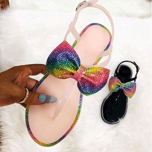 2021 women sandals summer shoes colorful crystal bowknot clip toe casual woman flats buckle strap ladies fashion flip flop, Black
2021 women sandals summer shoes colorful crystal bowknot clip toe casual woman flats buckle strap ladies fashion flip flop, Black