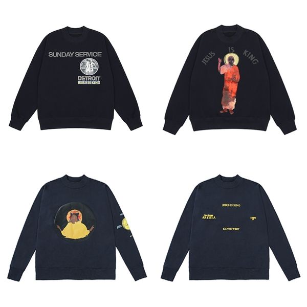 kanye slogan of new fashion brand in autumn and winter restricts the king's loose high street style couple's sweater cover, Black
kanye slogan of new fashion brand in autumn and winter restricts the king's loose high street style couple's sweater cover, Black