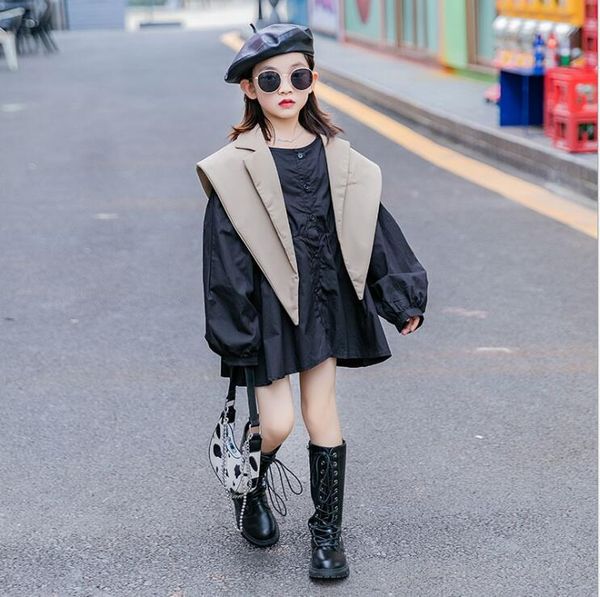 clothing sets 2021 wholesale girls 2 pcs set dress +vest fashion autumn suit 4-9t f751, White
clothing sets 2021 wholesale girls 2 pcs set dress +vest fashion autumn suit 4-9t f751, White