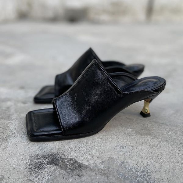 slippers summer sandalias mujer 2021 lady white red shoes fashion square toe mules women slides wine glass with high heels, Black
slippers summer sandalias mujer 2021 lady white red shoes fashion square toe mules women slides wine glass with high heels, Black
